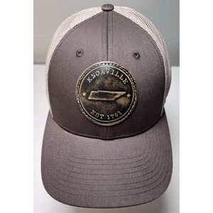 Knoxville Tennessee Trucker Hat EST‎ 1791 Patch Mesh Back Snapback Cap Brown
